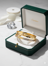 DIAMOND STUDDED NAIL CARTIER THICK BRACELET