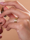 Tri Stacked LUX Ring