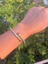 Diamond Studded Nail Bracelet