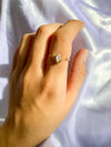 Minimal Diamond Drop Ring