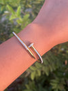 Diamond Studded Nail Bracelet