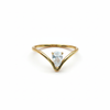 Minimal Diamond Drop Ring