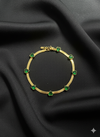 Emerald Heart Chain Bracelet