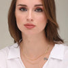 Plain Chain Two Layer Necklace