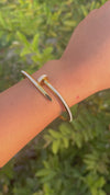 Diamond Studded Nail Bracelet